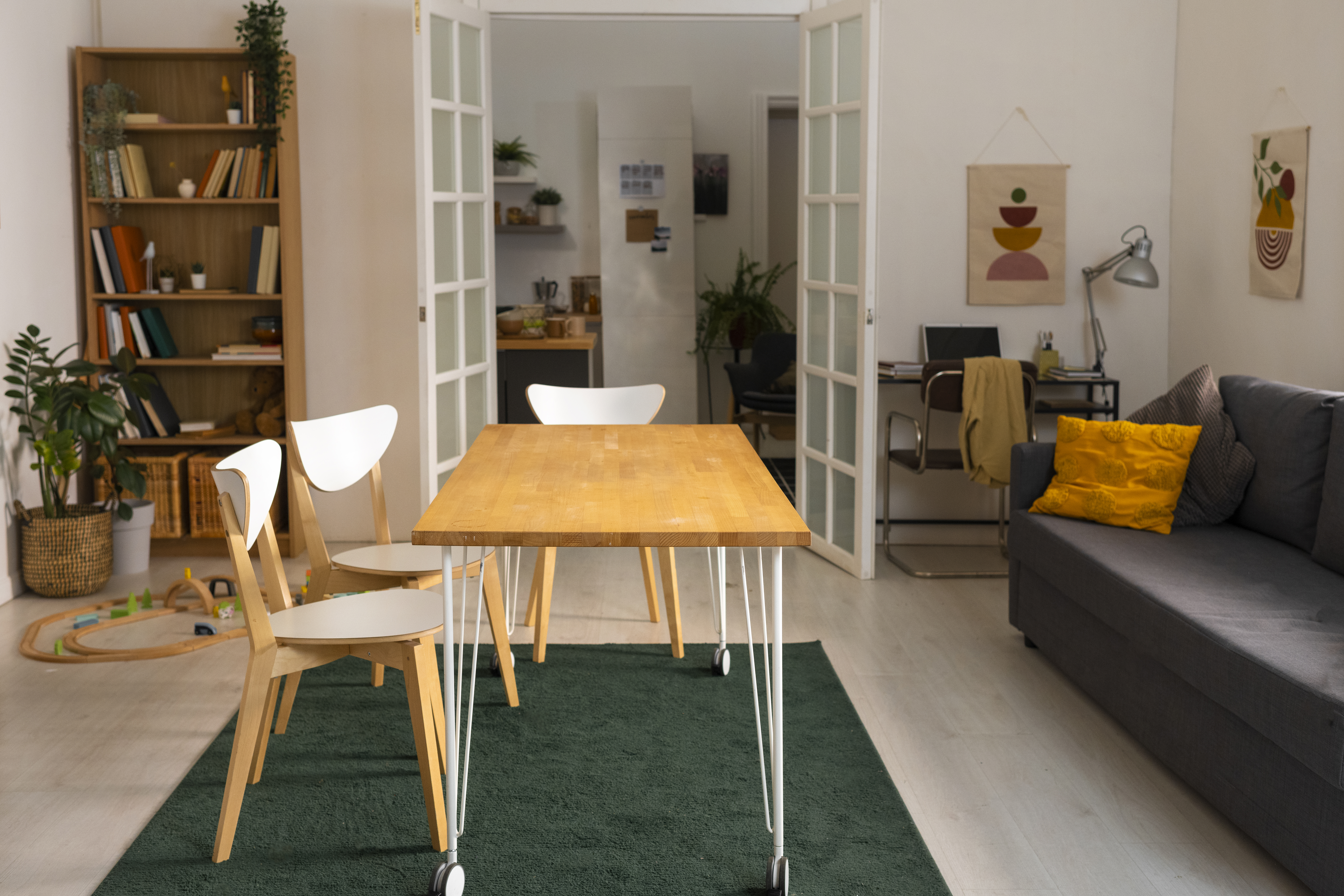 Residents enjoying common areas